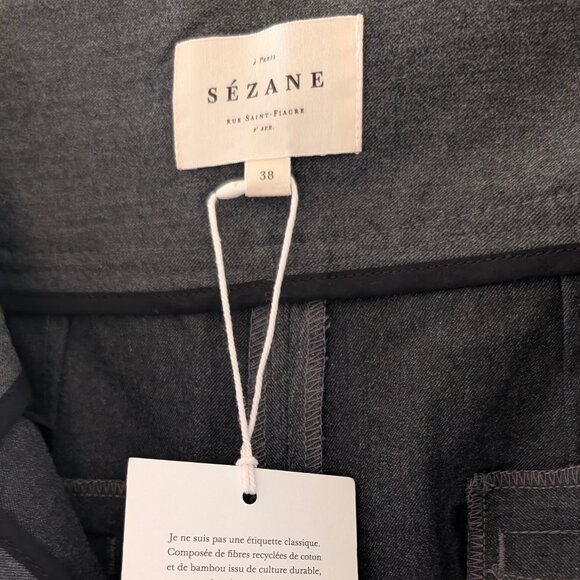 Sezane Aldo Trousers in Mottled Grey - Picture 7 of 10